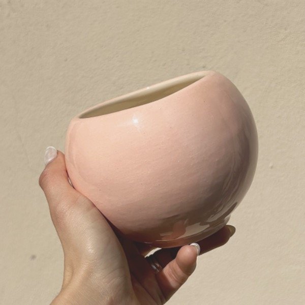 Producto - Maceta Esfera Rosa