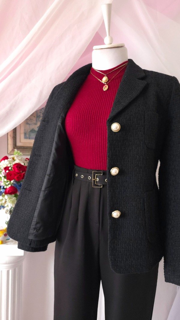 Producto - Chaqueta Noire Chanel! IMPORTADA NUEVA - 5