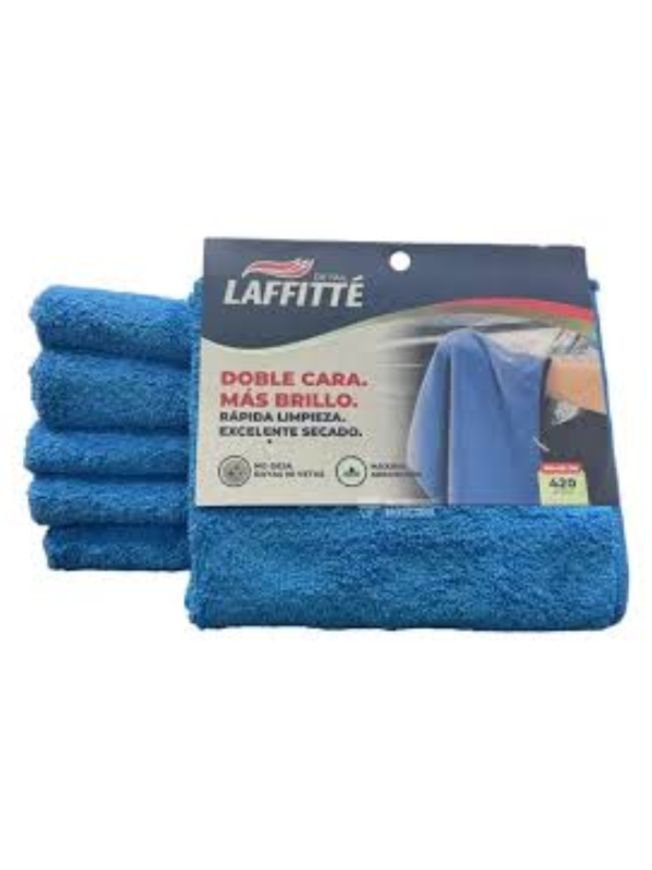 Producto - PAÑO DE MICROFIBRA 40x80 CM AZUL SECADO