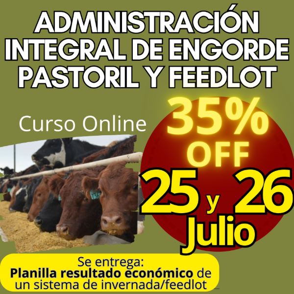 Producto - Curso Online: Administración Integral de Engorde Pastoril y Feedlot