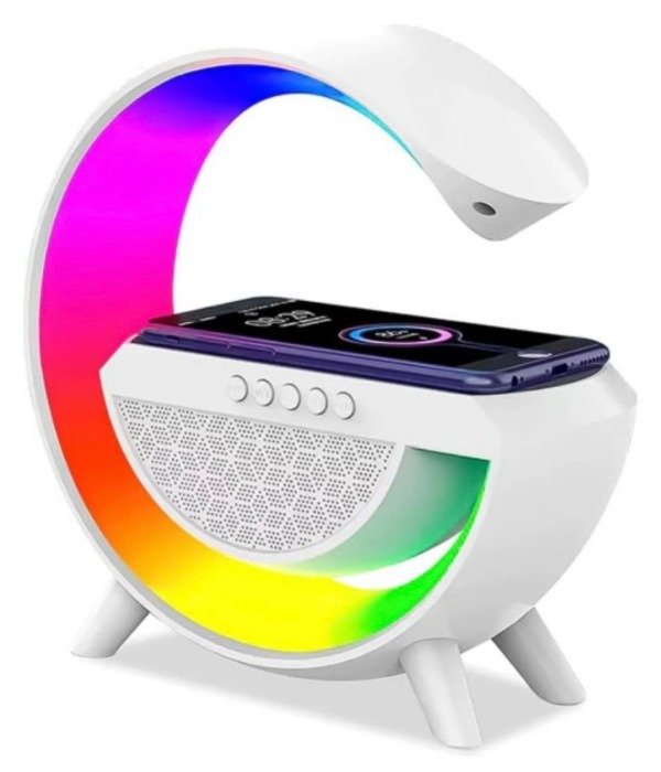 Producto - PARLANTE GOOGLE  CON C ARGADOR INALAMBRICO RGB