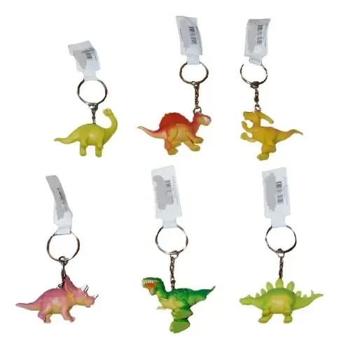 Producto - Llaveros De Dinosaurios Lote X 6 Ideal Sourvenir Tio Vivo