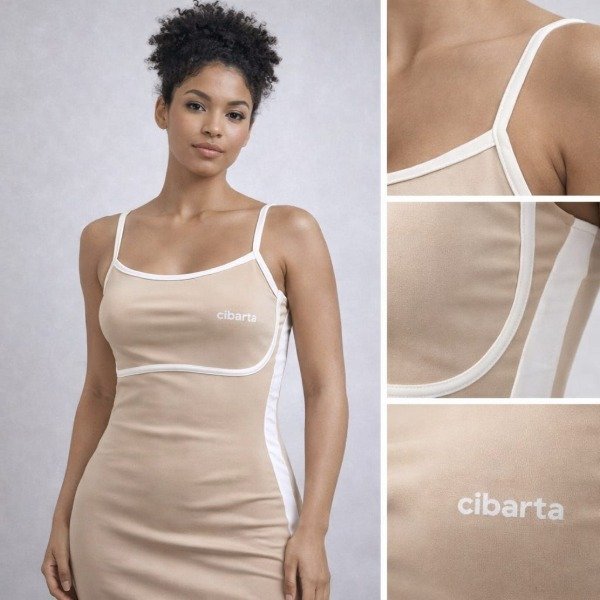 Producto - Vestido Deportivo Cibarta FOCUS FIT DRESS beige