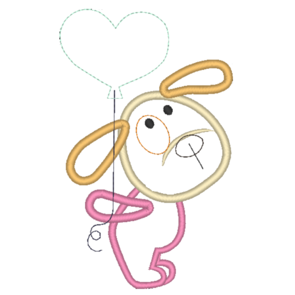 Producto - Matriz de Bordado - Perrita Catalina - Estilo Aplique - 2