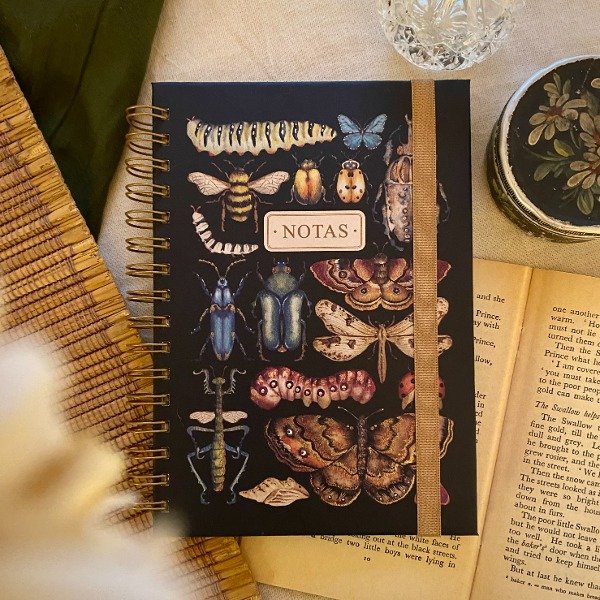 Producto - Cuaderno anillado A5 "Bugs" tapa dura