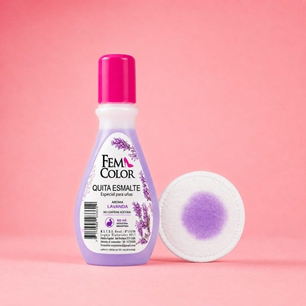 Producto - QUITA ESMALTE AROMA A LAVANDA FEM COLOR 60ML