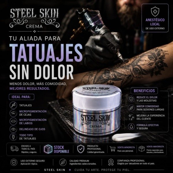 Producto - Crema Anestésica Steel Skin - 1