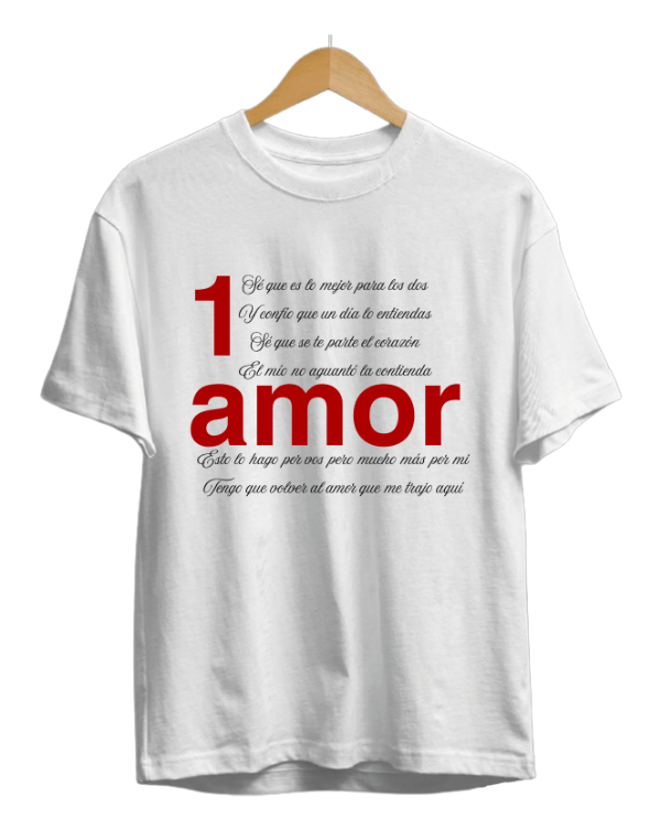 Producto - Remera 1 amor letter