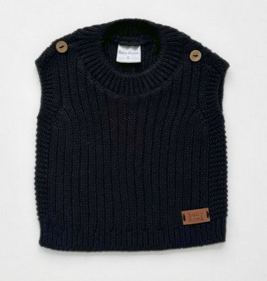 Producto - Chaleco Tejido - Negro