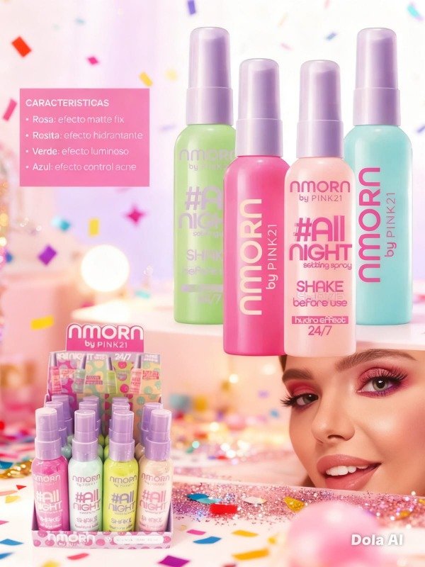 Producto - Spray Fijador All Night  Nmorn by Pink21