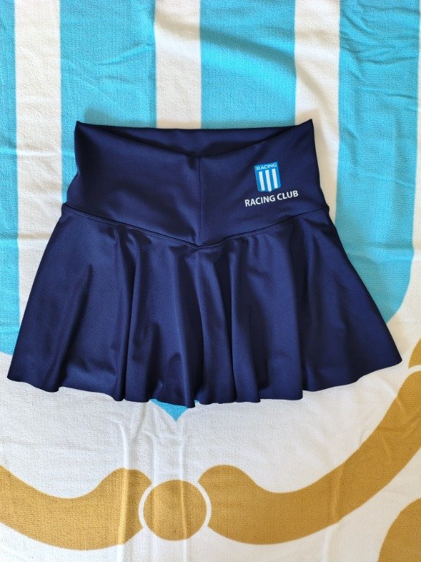 Short pollera azul