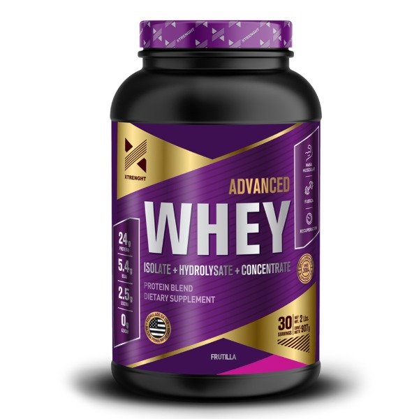 Producto - Suplemento En Polvo Xtrenght Nutrition Best Whey Proteínas Sabor Frutilla 2lbs