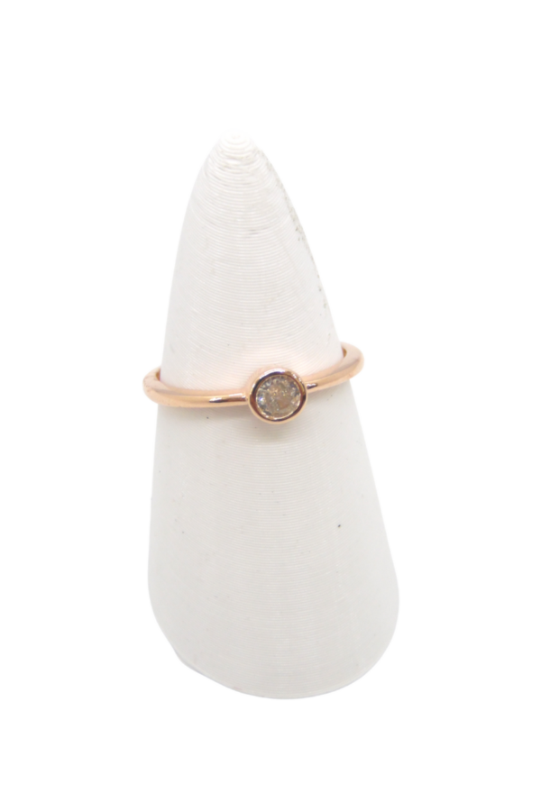 Producto - Anillo solitario engarzado rose
