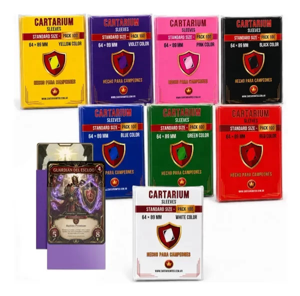 Producto - Sleeves Cartarium Standard 64x89 mm Blancas Commander Pack x100 - 3