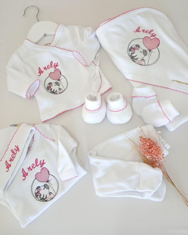 Producto - Ajuar personalizado 7 piezas cebrita