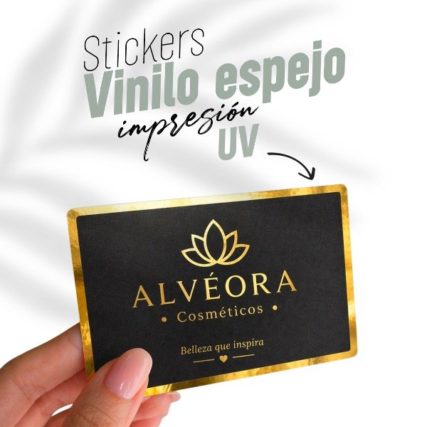 Producto - Stickers vinilo espejo, impresión UV