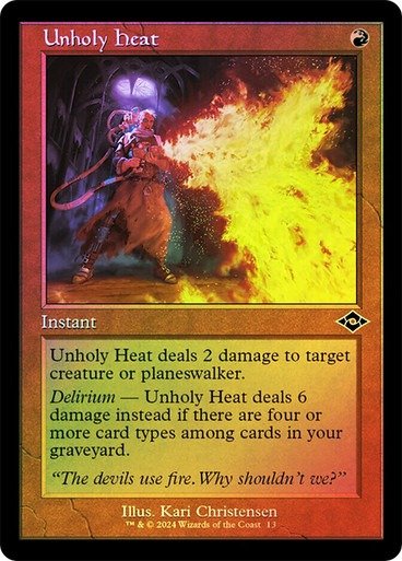 Producto - Unholy Heat (Retro Frame Foil)