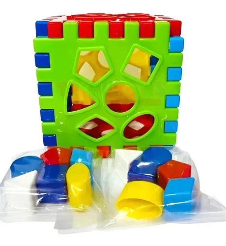 Producto - Cubo con Encastres 17x17cm 7078
