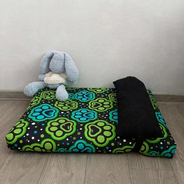Producto - Colchonetas Rectangular con Almohadon Huellas verdes - 2
