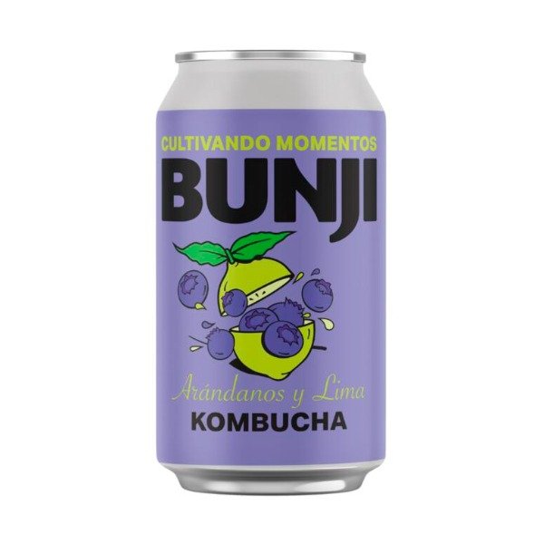 Producto - Kombucha Arandanos y Lima x 354ml SIN TACC - Bunji