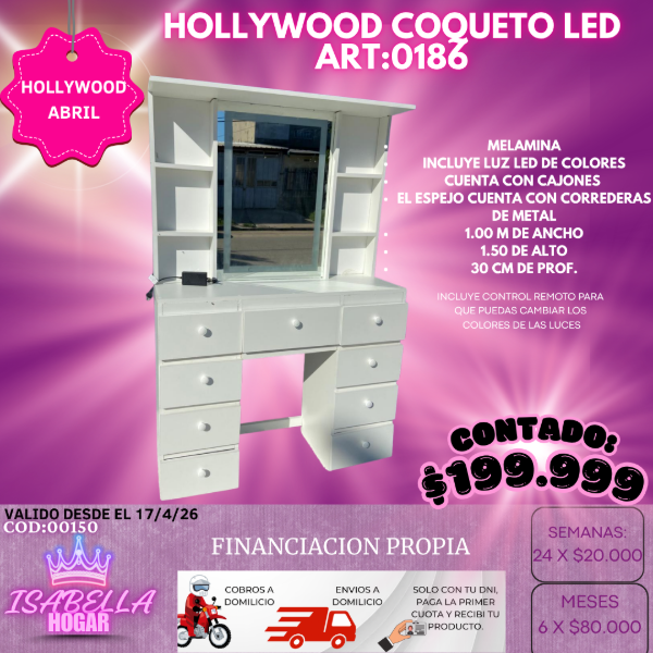 Producto - HOLLYWOOD COQUETO LED