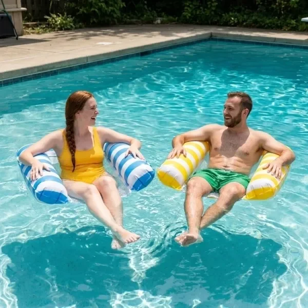 Producto - Hamaca Inflable de Agua con Red 110 x 60 cm Colores Surtidos - 1