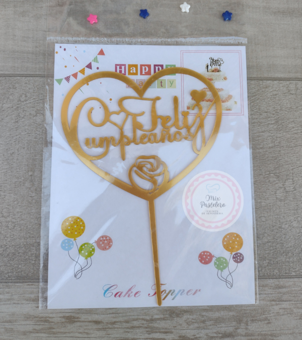 Producto - Cake Topper Corazon