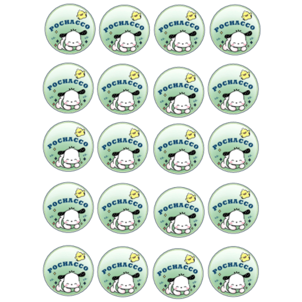 Producto - Lamina comestible oreos bañadas Pochacco 2