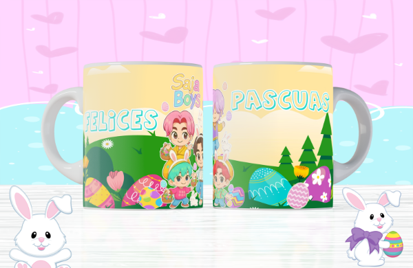 Producto - TAZAS PASCUAS GUERRERAS KPOP II