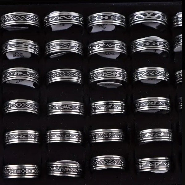Producto - Anillos Clásico Franja Anti Estress - 1