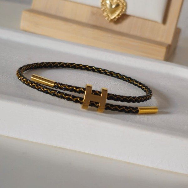 Producto - Pulsera Rigida Hermes Negra