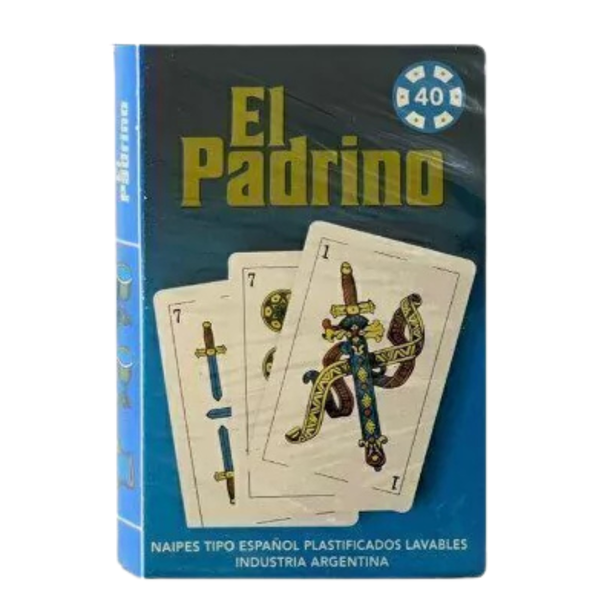 Producto - Naipes Españoles Plastificados Lavables El Padrino 40