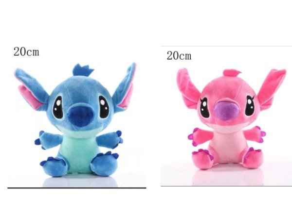 Producto - Peluche Stitch y angela 20 cm