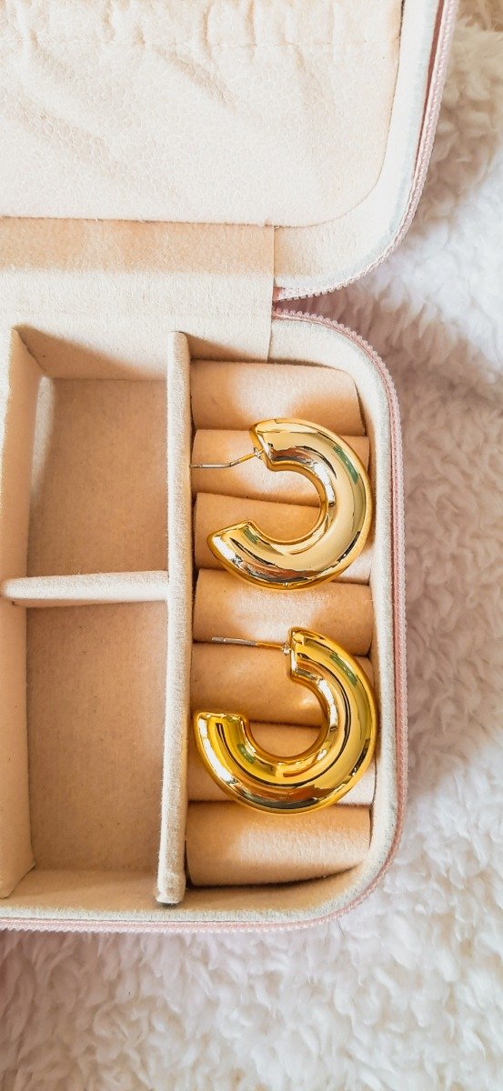 Producto - Aros chuncky dorados