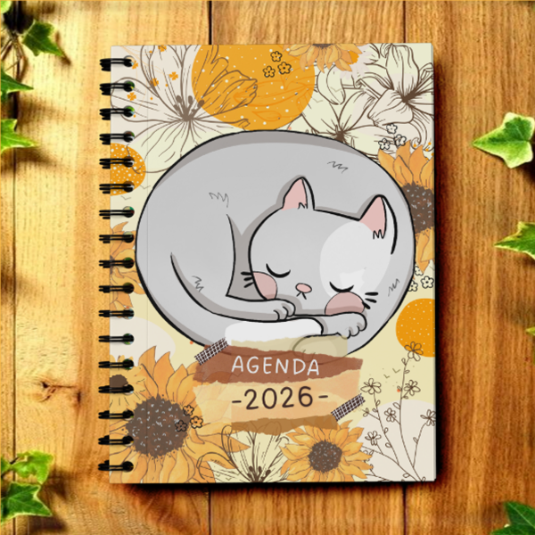 Producto - Agenda Perpetua 2026 Ilustrada 'Michi Lunero'