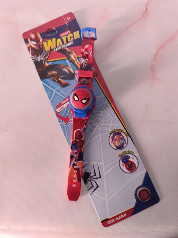 Producto - RELOJ HOMBRE ARAÑA LUZ Y SPINNER