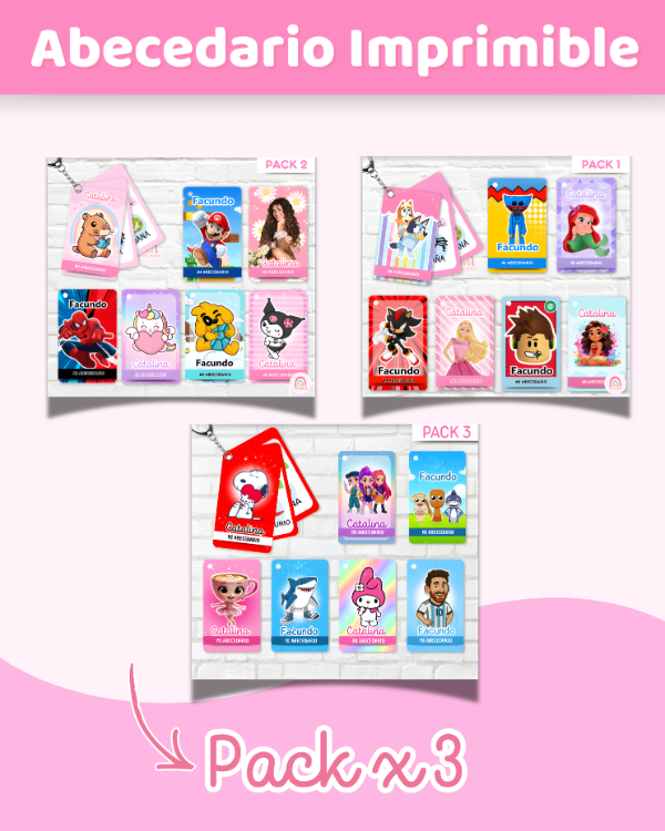 Producto - Súper Kit Imprimible - Abecedario 3 Packs Completos