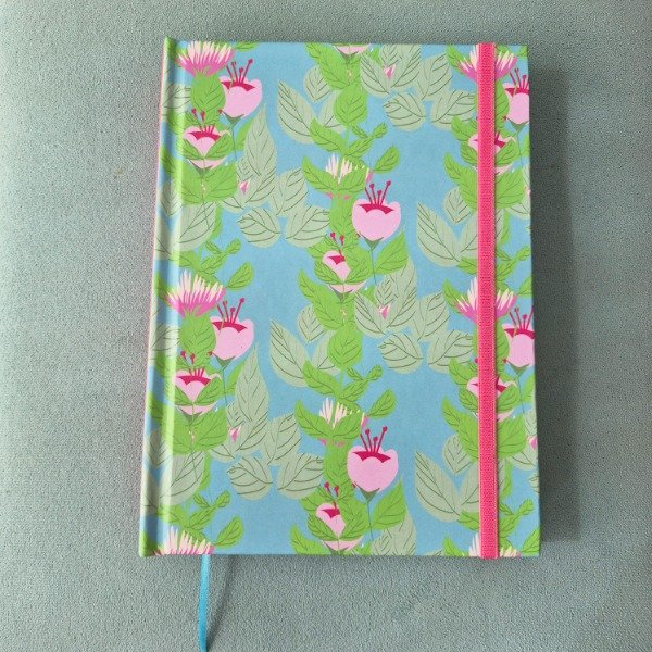 Producto - Cuaderno liso. Pattern celeste