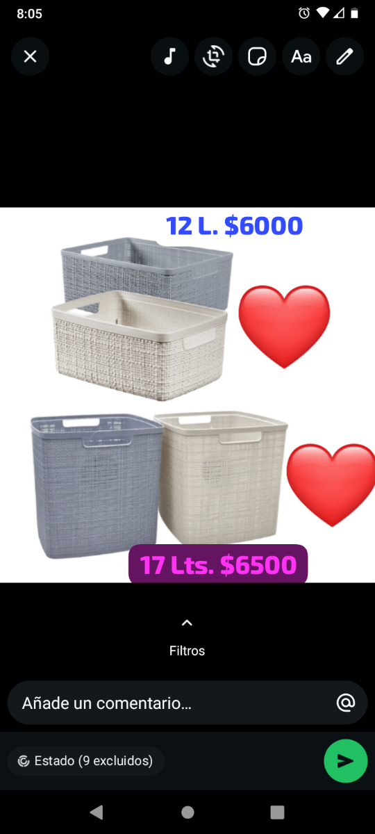 Producto - Cajón Yute 17 Lts.