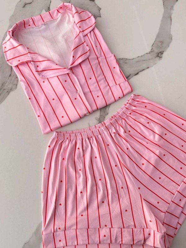 Producto - CAMISERO ROSA CON CORAZON