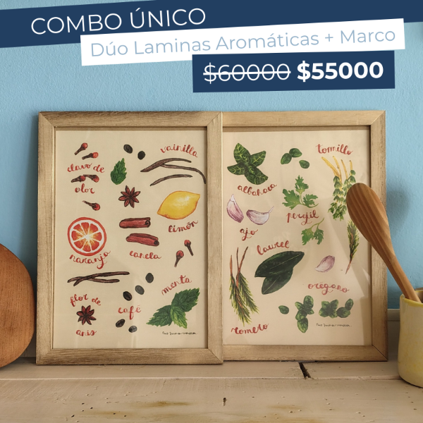 Producto - DUO DE CUADROS AROMATICAS 20x30