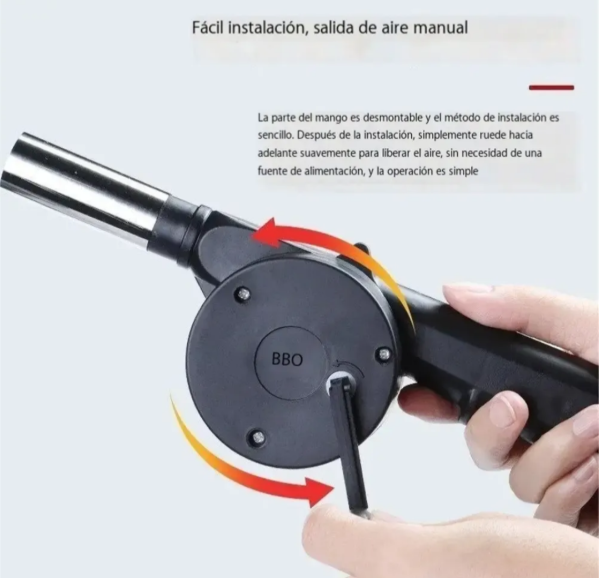 Producto - Soplador Manual Para Asador, Enciende Fuego Rápido - 3