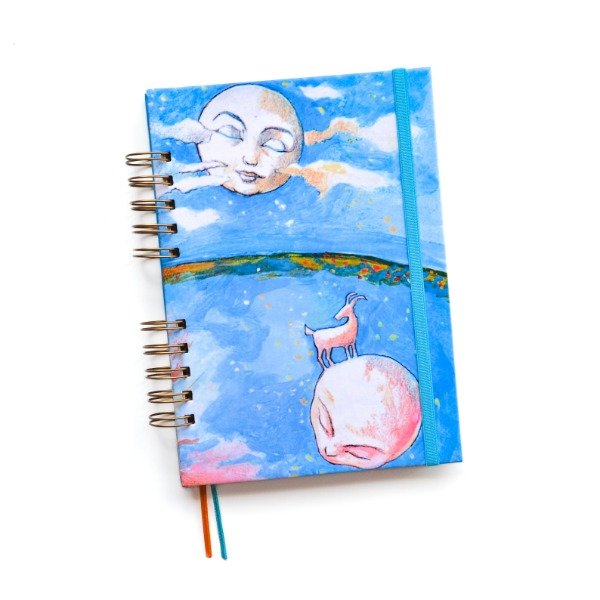 Producto - EN STOCK - Cuaderno LISO A5 - Los Piojos La Luna y La Cabra