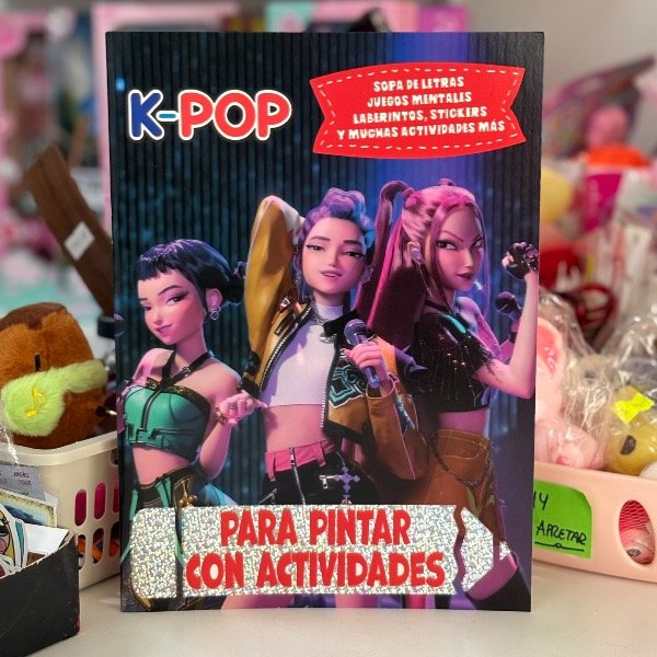 Producto - Libro Actividades y Para Pintar c Stickers K-Pop 7379