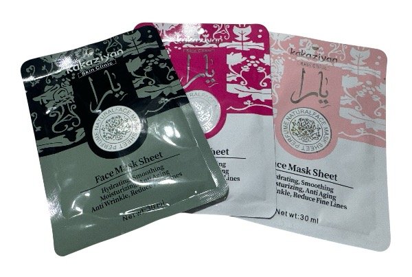 Producto - Máscaras faciales hidratantes de tela