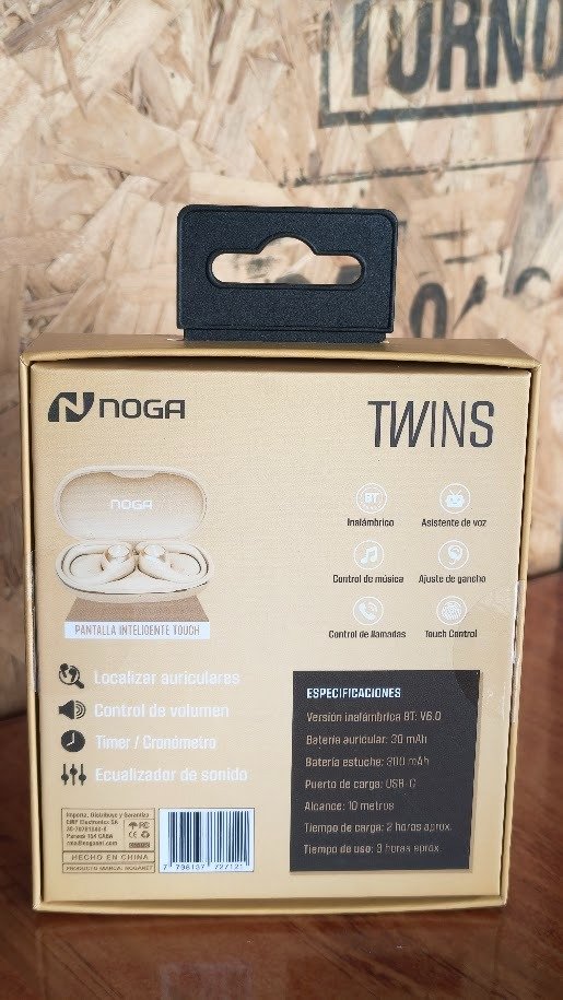 Producto - Auriculares Inalámbricos Bluetooth Noga Btwins 60s Beige - 2