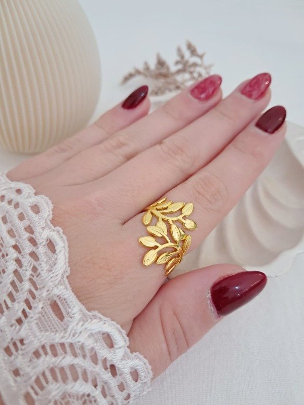 Producto - Anillo AD laurel regulable