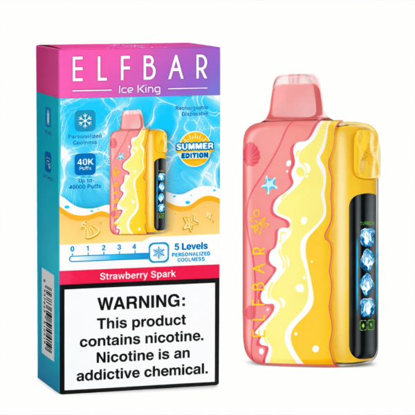 Producto - Elfbar ice king 40000 Strawberry Spark