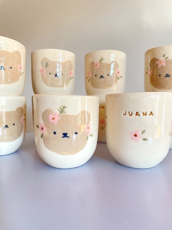 Producto - 10 vasos dibujos y oro