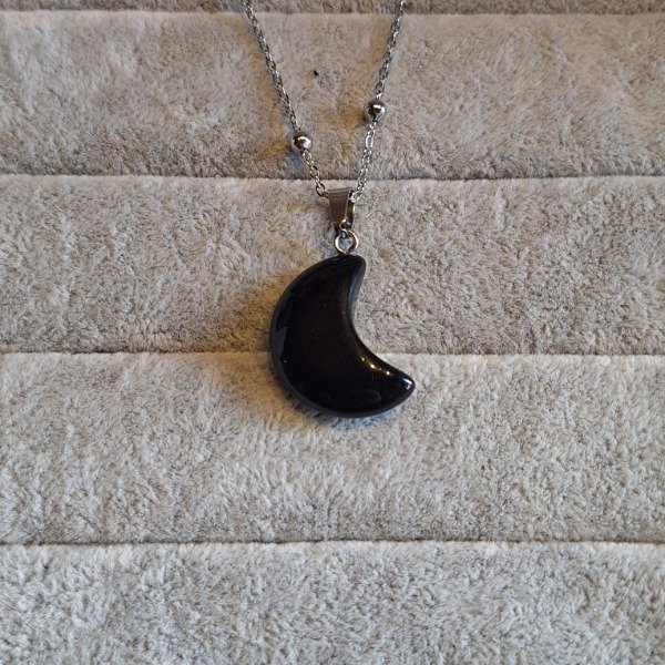 Producto - Collar Luna Obsidiana